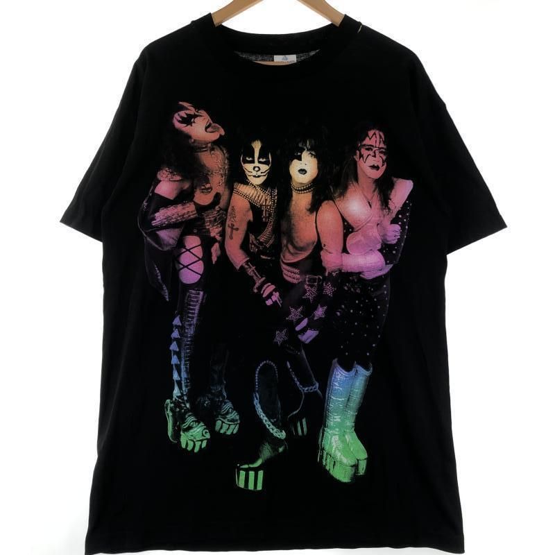 KISS 90s THEYRE BANK ALIVE|WORLDWIDE ツアーTシャツ XL ブラック キス アライブワールドワイド 10