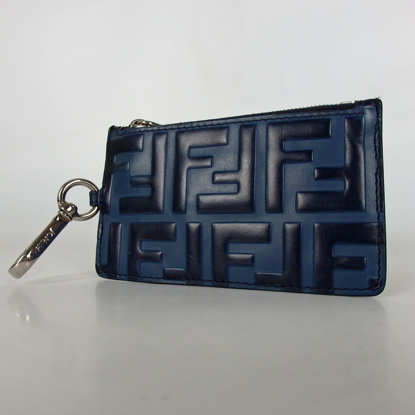 美品 FENDI フェンディ FFロゴ入り ズッカ コイン カードケース キー