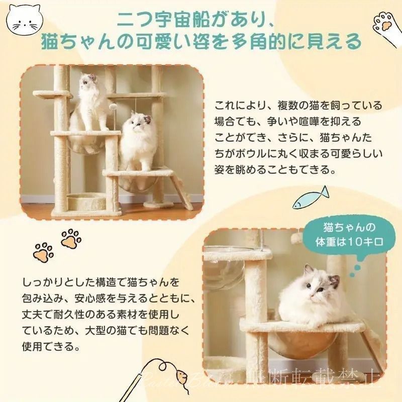 多頭飼い 高さ174cm