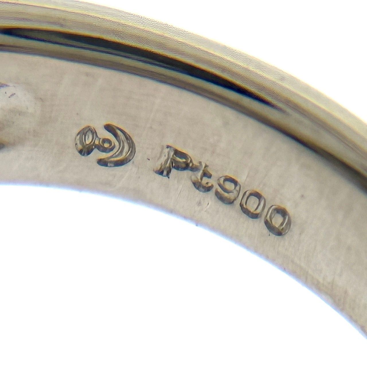 新品仕上済み TASAKI タサキ Pt900 天然 ブラックパール リング 黒蝶 