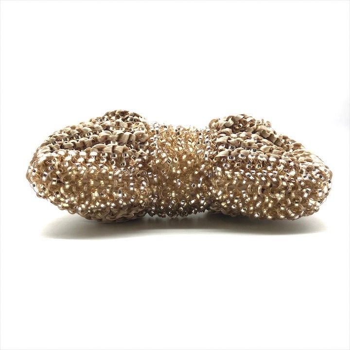 美品 ANTEPRIMA アンテプリマ リボン型 ワイヤーチェーン ミニ ハンド  