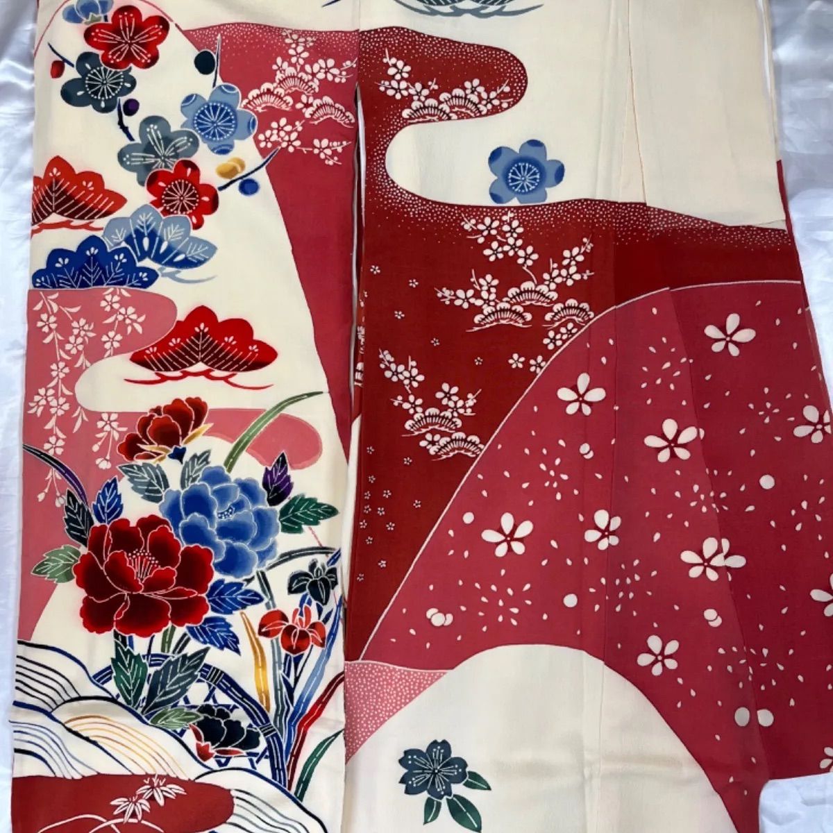 豪華美品紅型身丈163cm裄丈70cm正絹振袖 - メルカリ