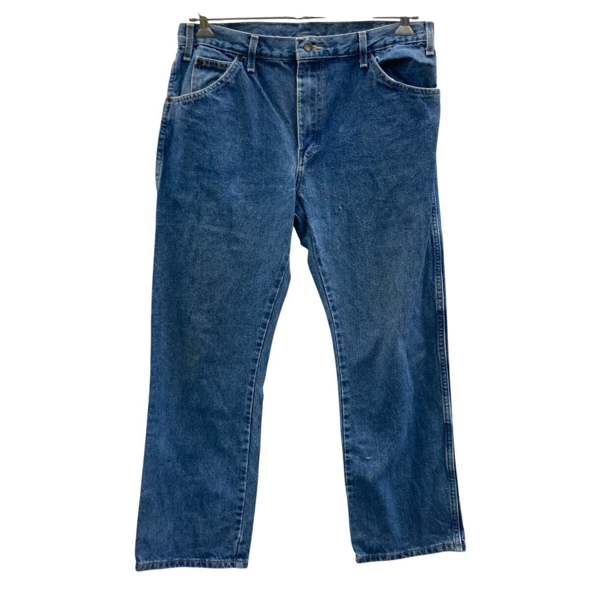 Dickies デニムパンツ W34 インディゴブルー ディッキーズ ジップ 