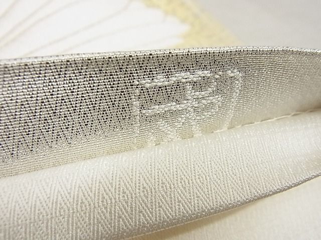 平和屋本店□最高級 人間国宝 北村武資 煌彩錦 六通柄袋帯 横菊間道 金