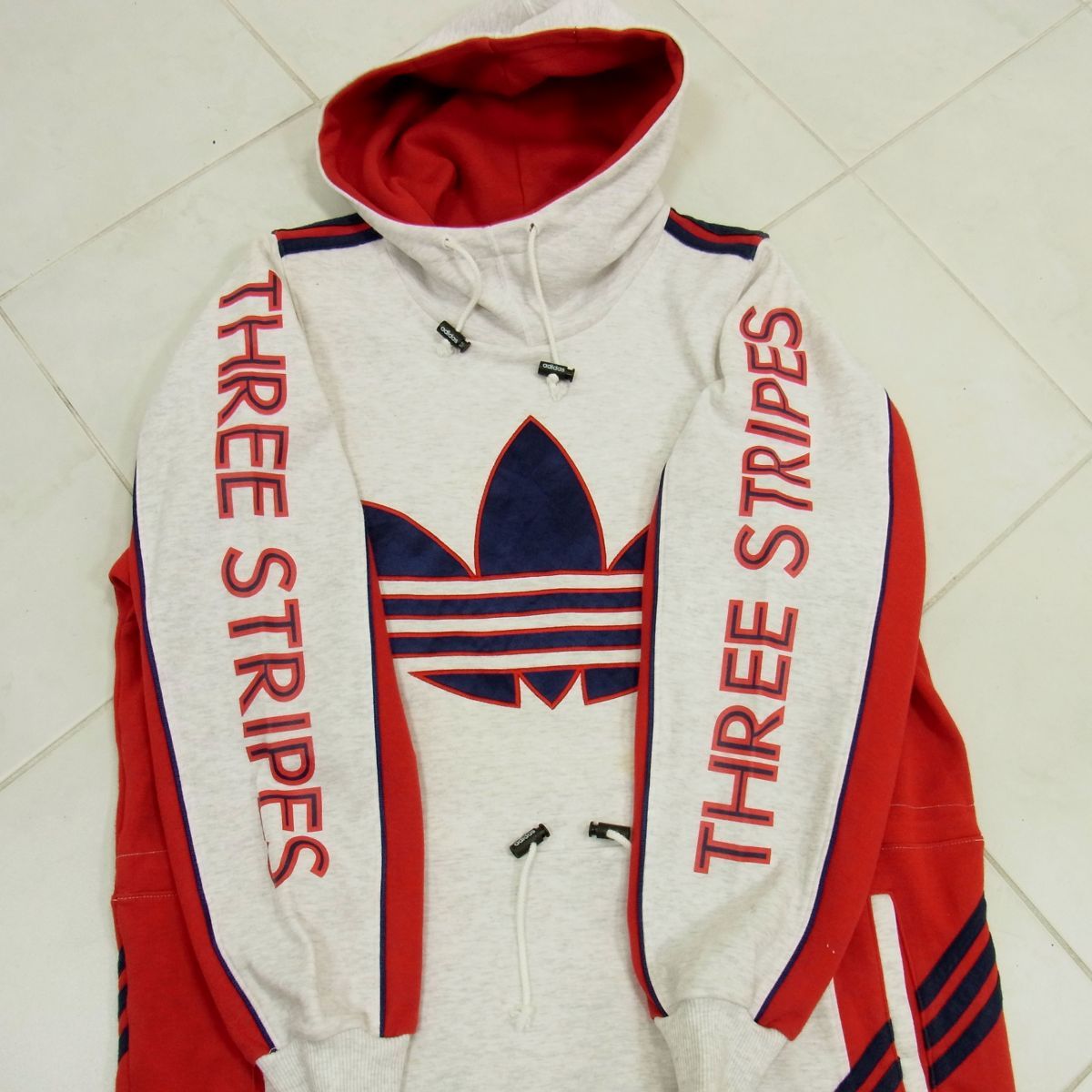90s 銀タグ ヴィンテージ adidas アディダス ビッグトレフォイル