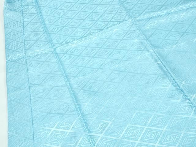  平和屋着物 上 男性 袴下着物 紋付き羽織セット 舞台衣装 花菱地紋 水色 洗える着物 s 5 着物セット 着物 浴衣