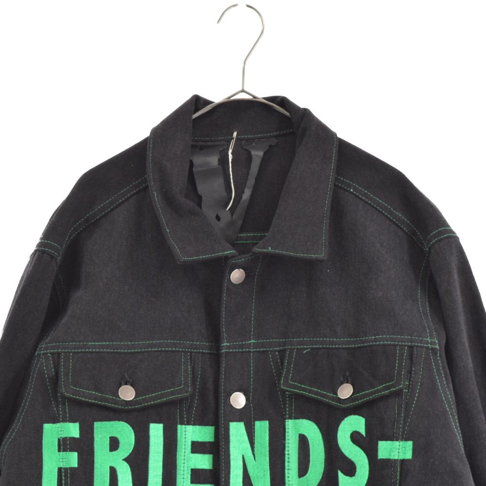 VLONE (ヴィーロン) 18SS FRIENDS DENIM JACKET ロゴ刺繍デニム