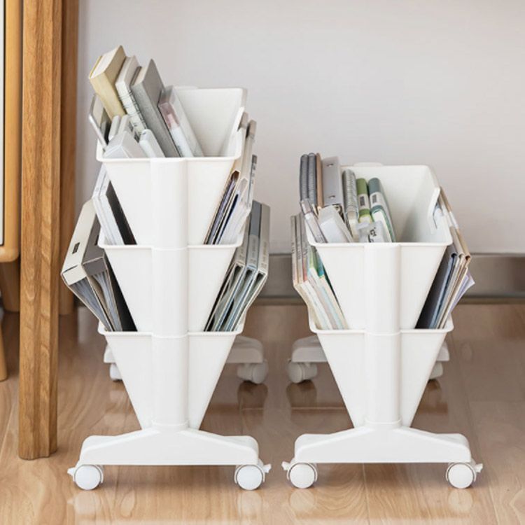 ファイルワゴン キャスター付 デスク下収納 大容量 2段 3段 斜め棚