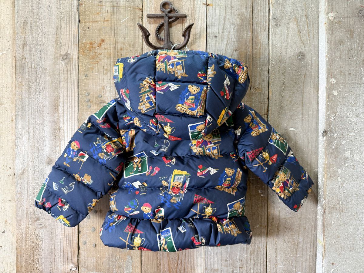 在庫処分 セール ガールズ Polo Ralph Lauren ラルフローレン ポロベアー ダウンジャケット STEELWINDOWSANDDOORS_COM