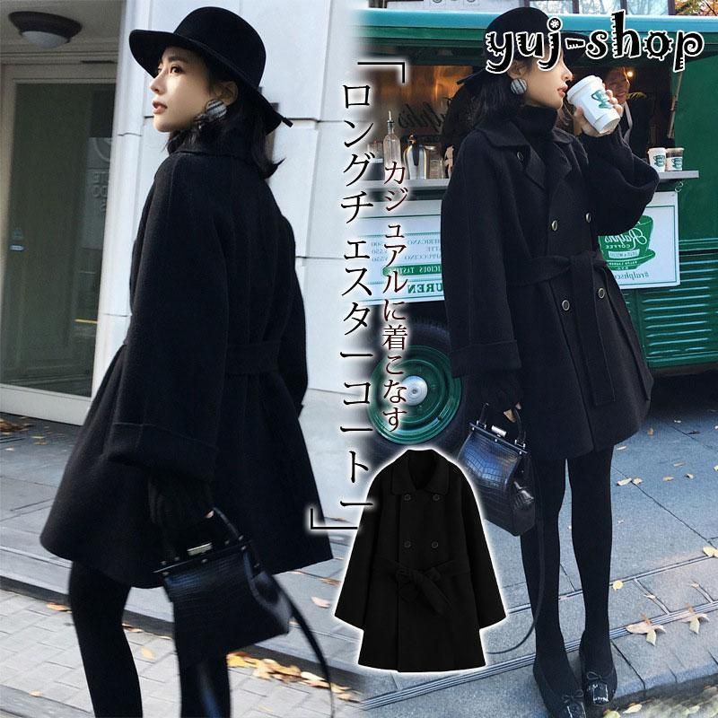 チェスターコート レディースコート 秋冬 ラシャコート ロングコート  