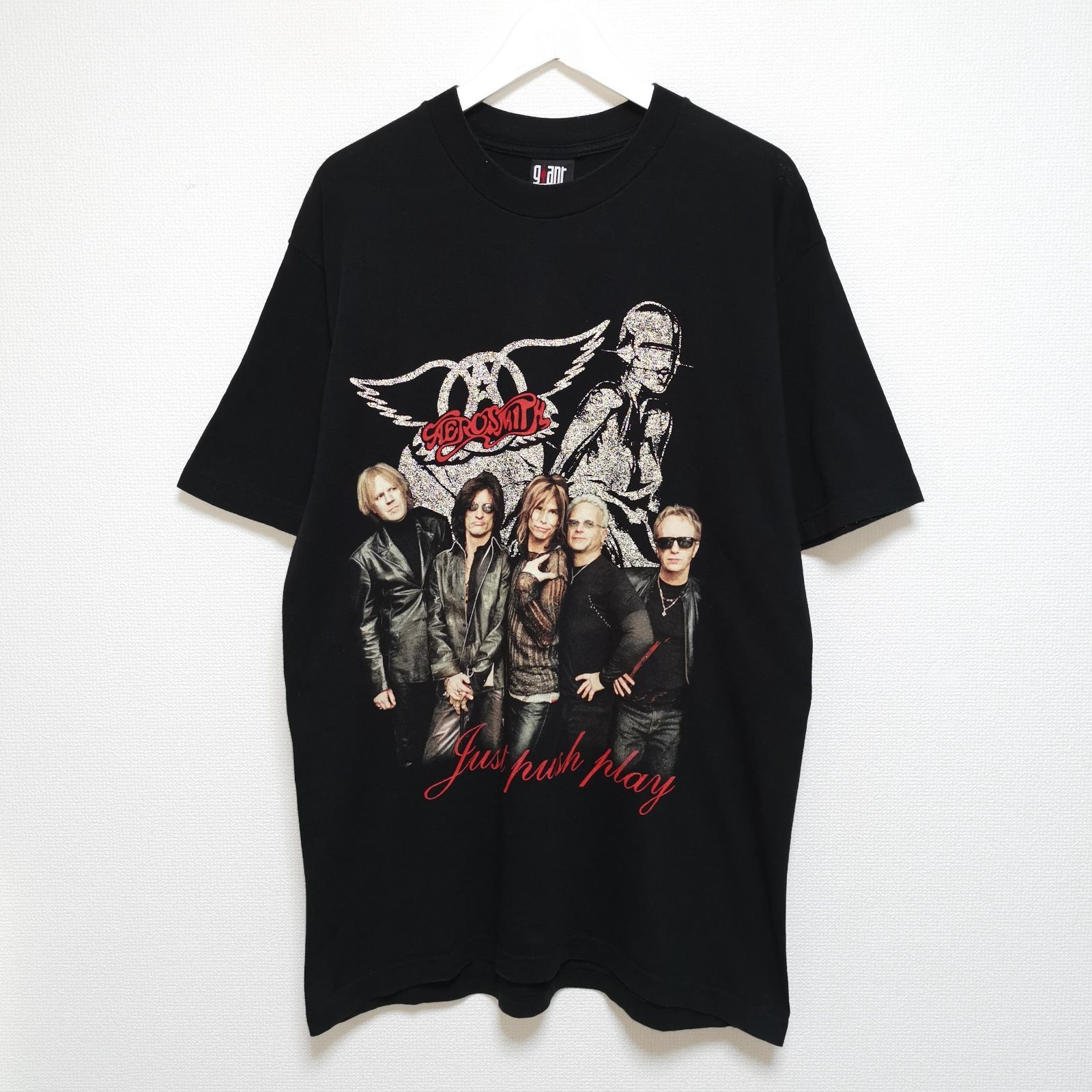 L 00s エアロスミス AEROSMITH Tシャツ 空山基 バンT USA製
