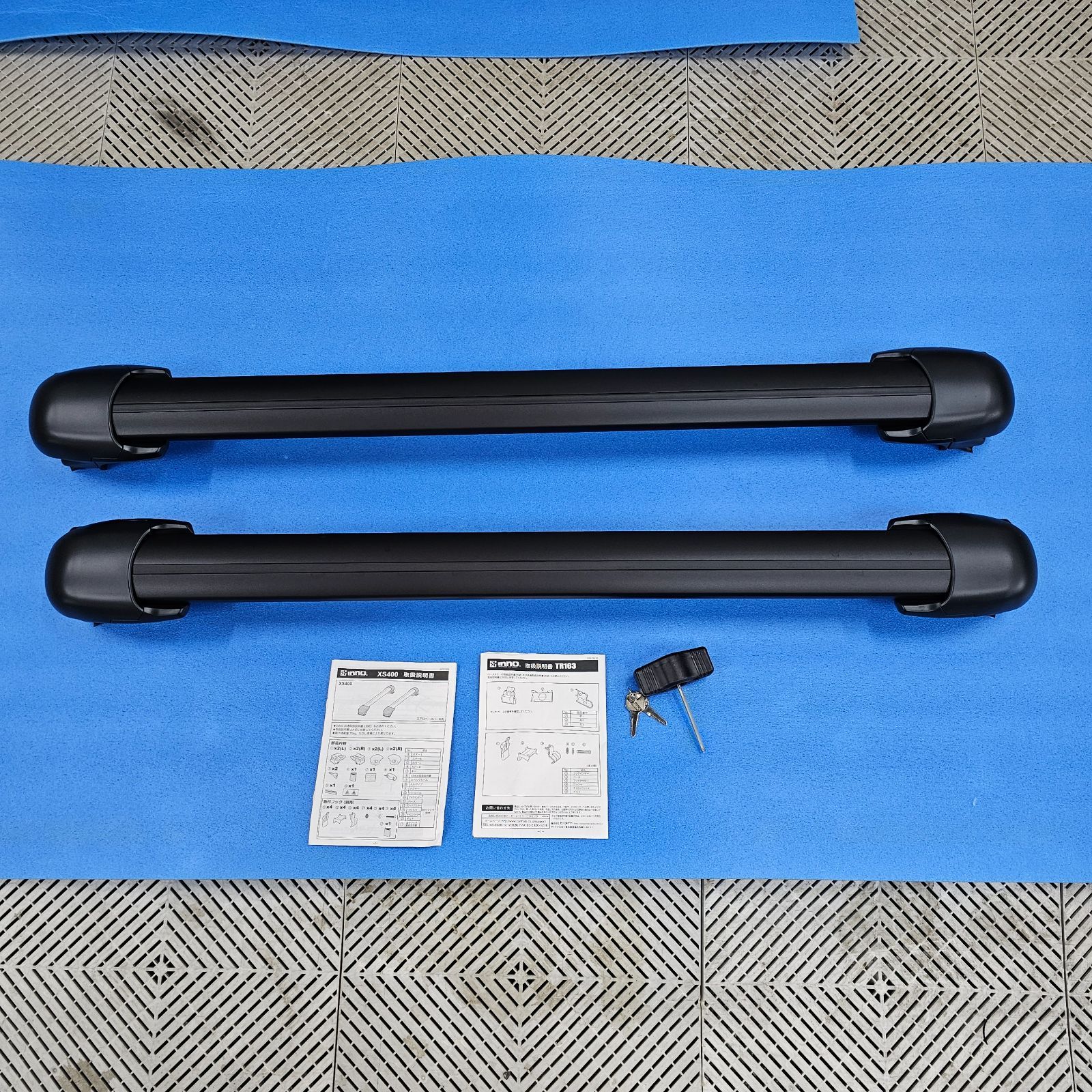 カーメイト inno ベースキャリア エアロベース 2本セット XS400 XB108BK XB100BK TR163 レクサスRX