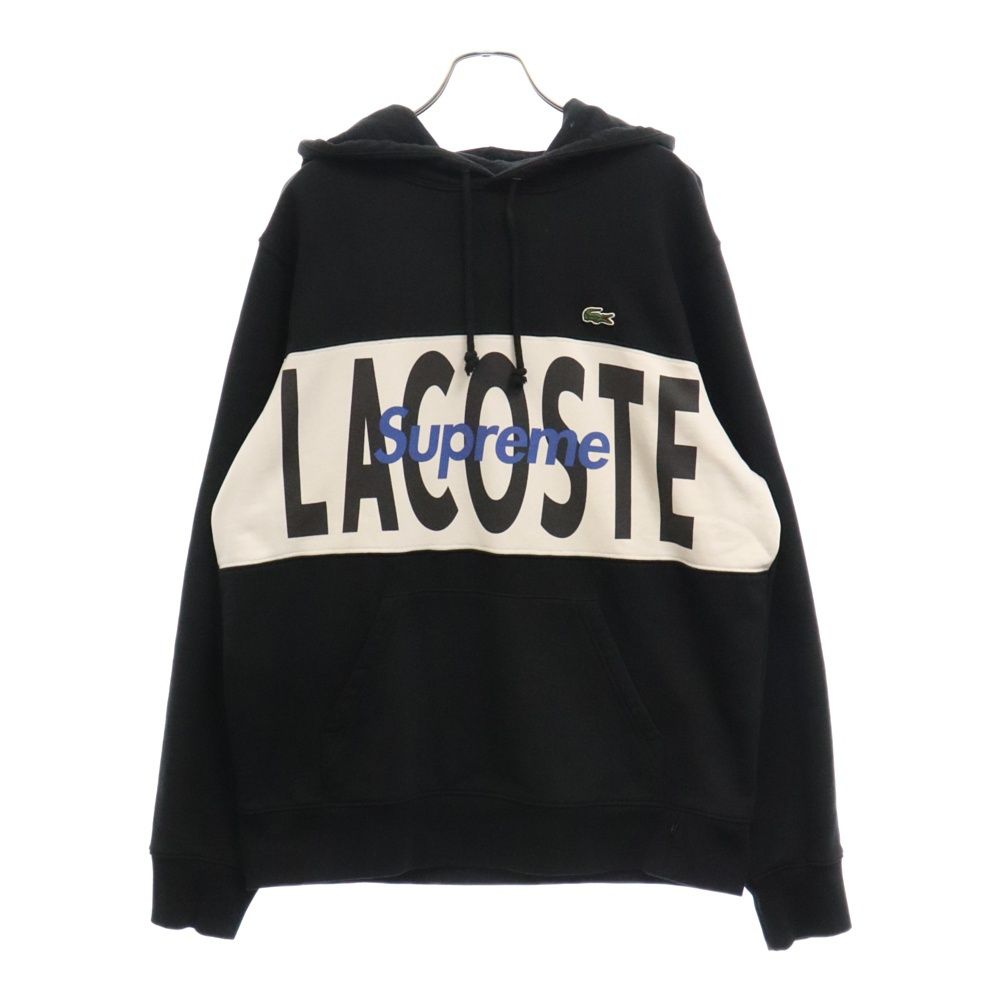 ラコステ シュプリーム LACOSTE Supreme コラボパーカー ブラック