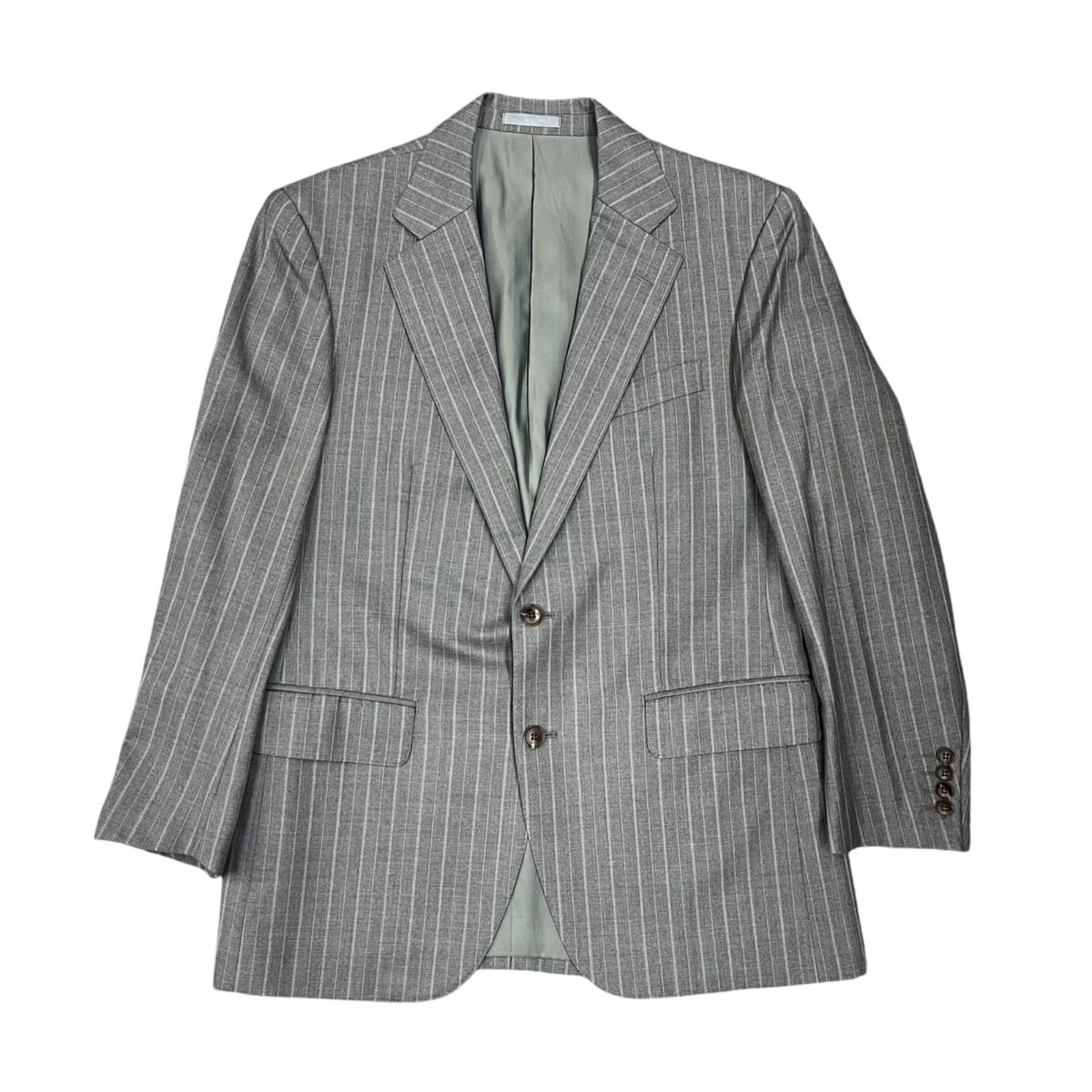 Burberry London スーツ セットアップ グレー ストライプ