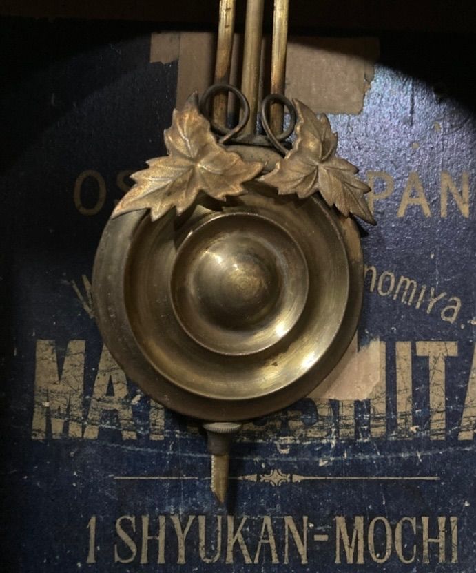 耐久性 振り子式柱時計 文字盤 TRADE XU MARK MAALTA SHYUKAN-MOCHI 古時計 柱時計 日本 明治 大正時代 精工舎 愛知時計 ダルマ時計 四ツ丸 時代物 レトロ アンティーク 古美術 骨董 ジャンク品 N25J 出西 36