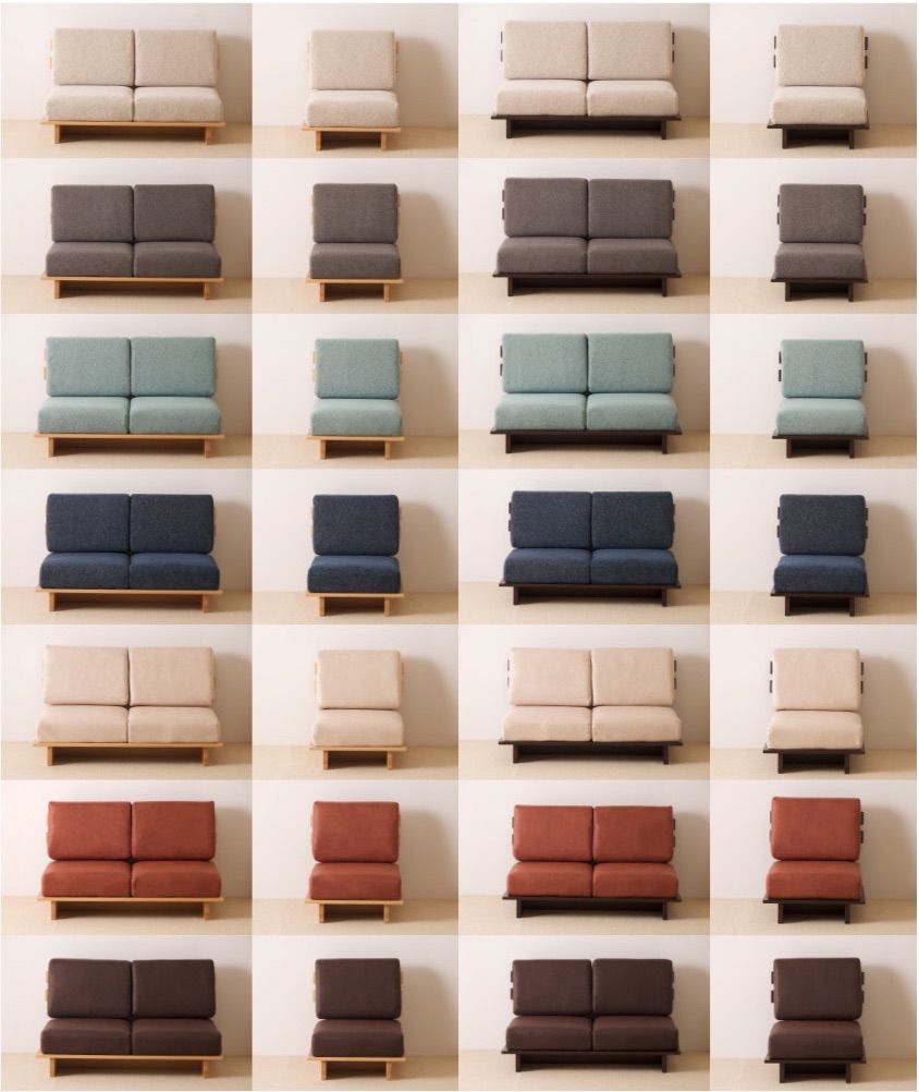 ソファ「【2人掛け】Myy（ミイ）【フレーム色：ナチュラル