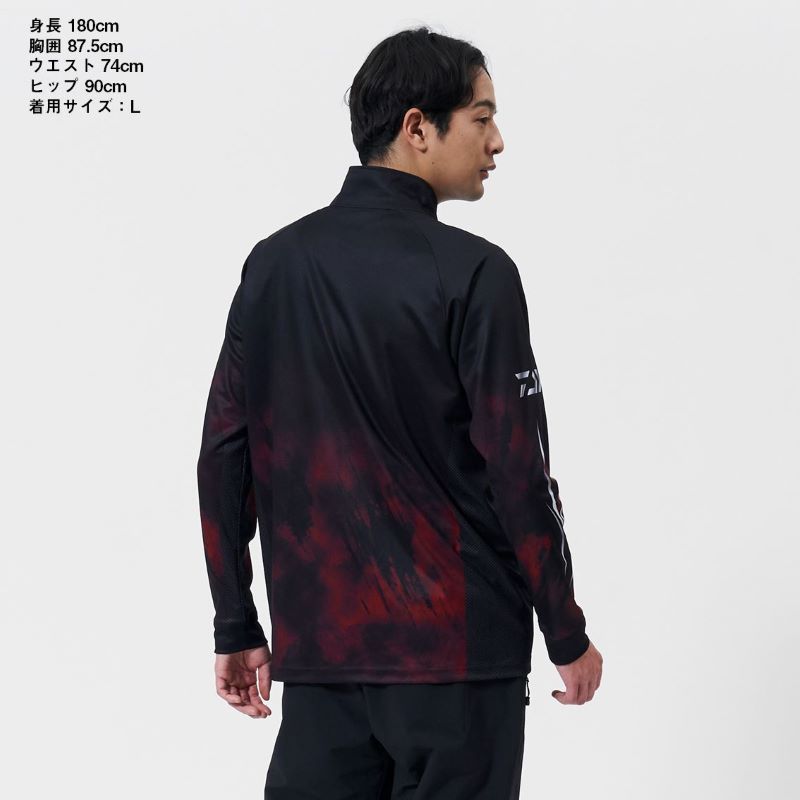  DE 7725 エキスパートライト ジップシャツ 2 XL レッド その他 ウェア