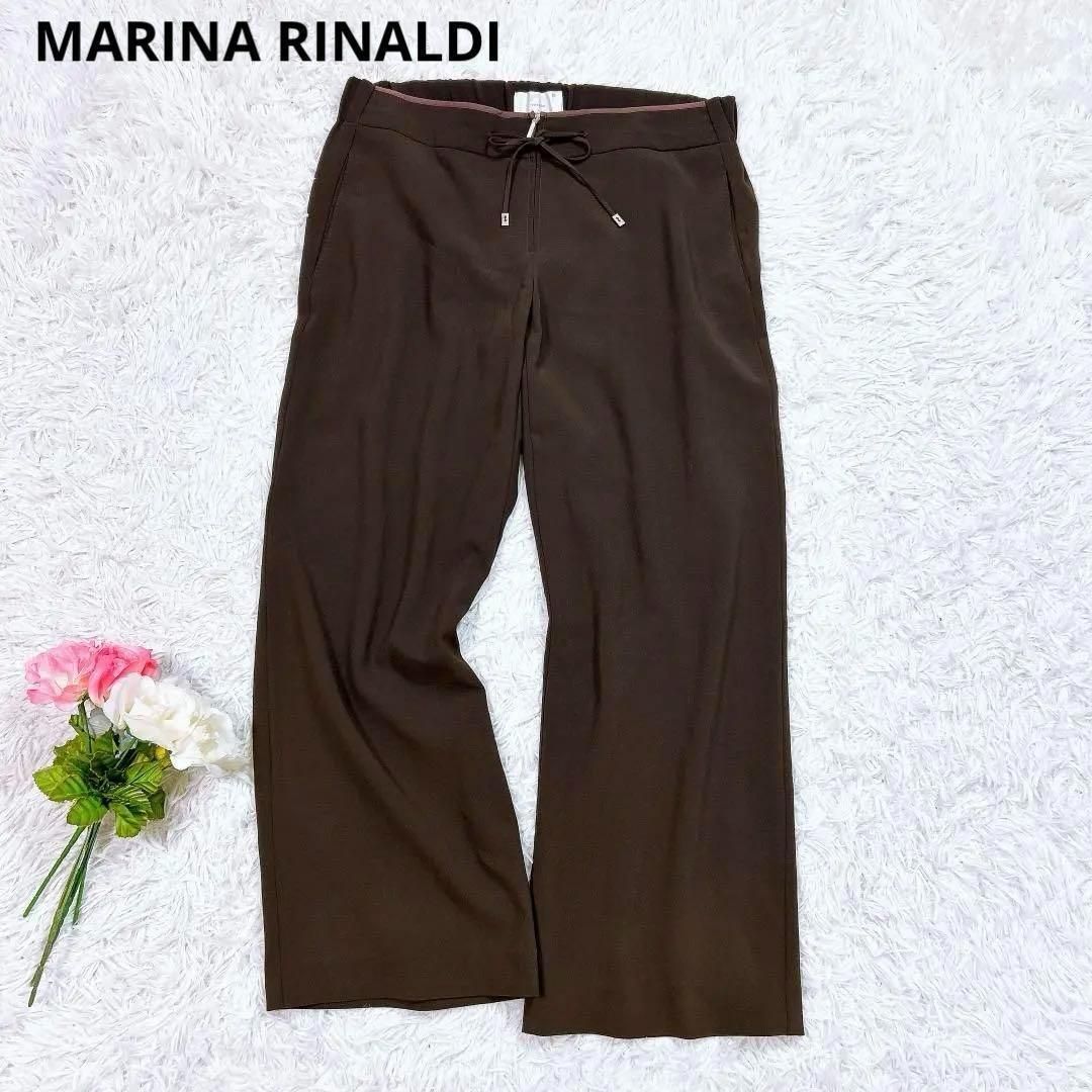 マリナリナルディ イージーパンツ ワイド 大きいサイズ ウエストゴム