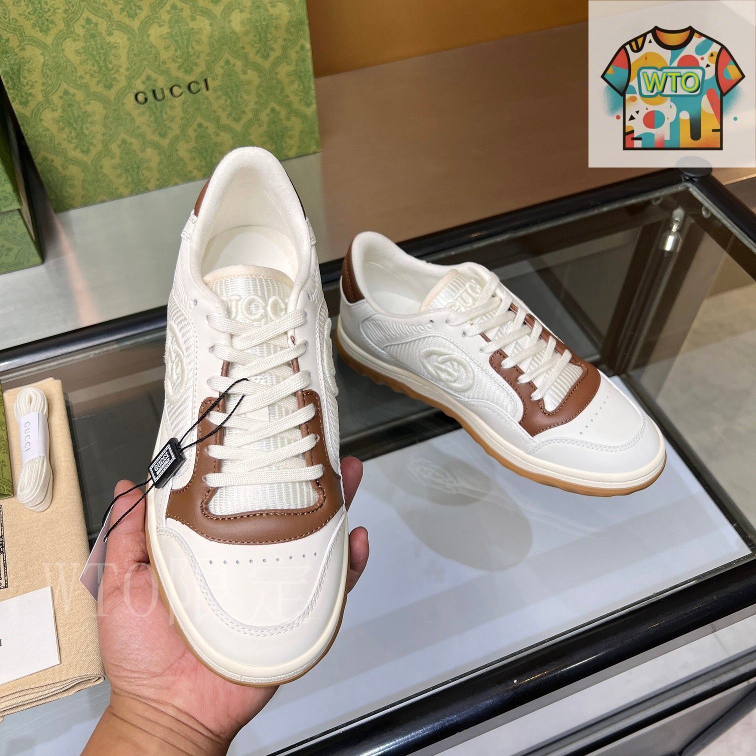 Gucci グッチ Mac80 ロートップ スニーカー GUCCI グッチ MAC80 スニーカー14-2 - メルカリ