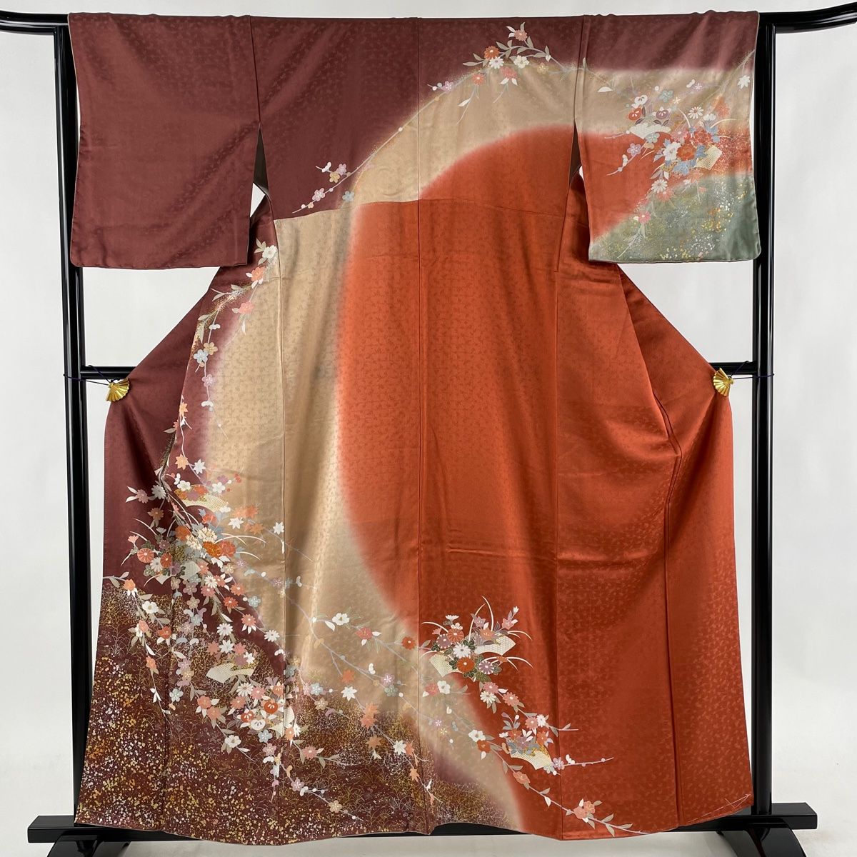 訪問着 秀品 157cm 65cm 正絹 【中古】 - 水着/浴衣