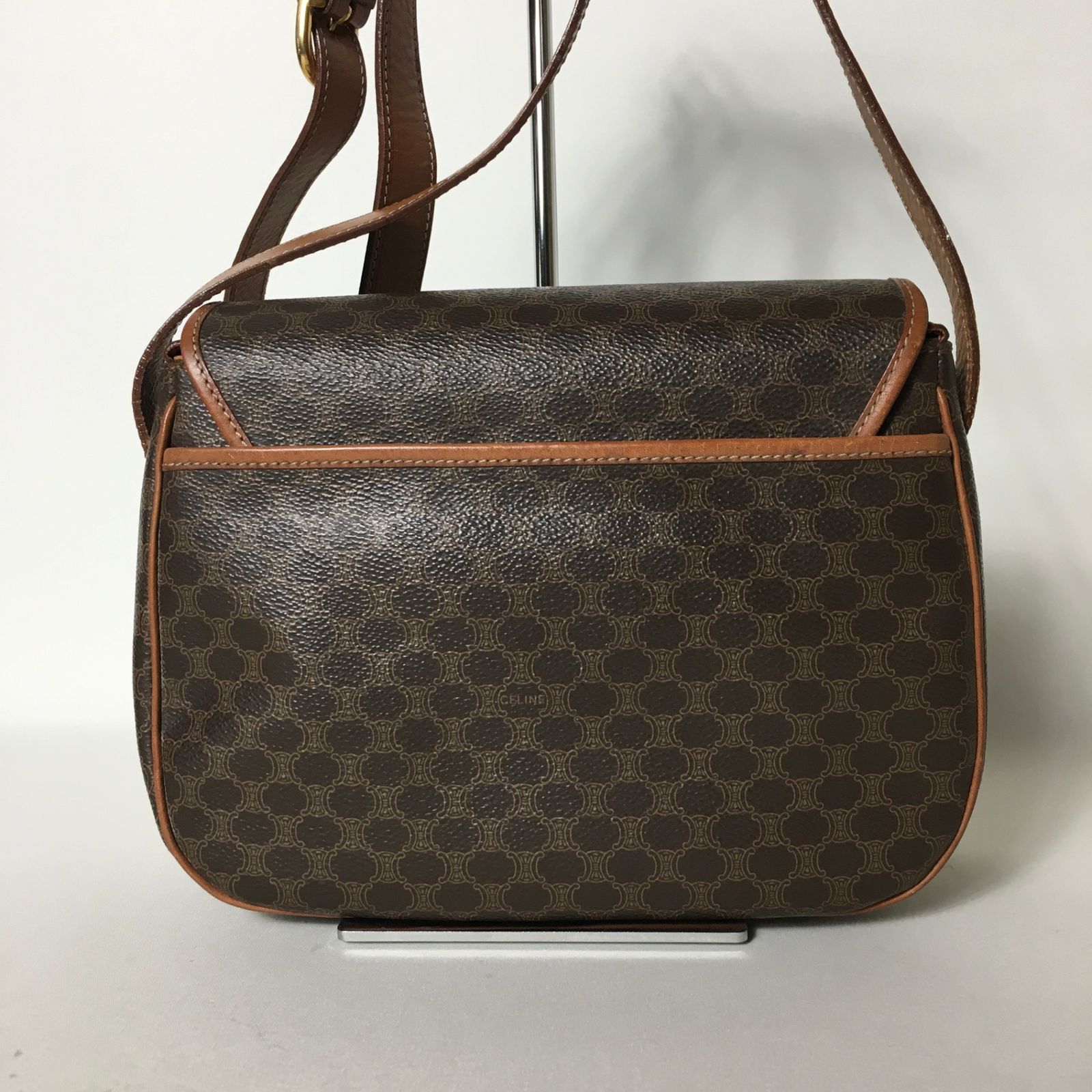 2507-207｜美品｜セリーヌ ショルダーバッグ ブラウン マカダム柄 2507-207｜美品｜セリーヌ ショルダーバッグ ブラウン マカダム