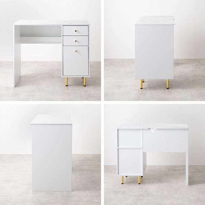 幅90cm】Camilla 引き出し付きデスク アイアン デスク 引き出し