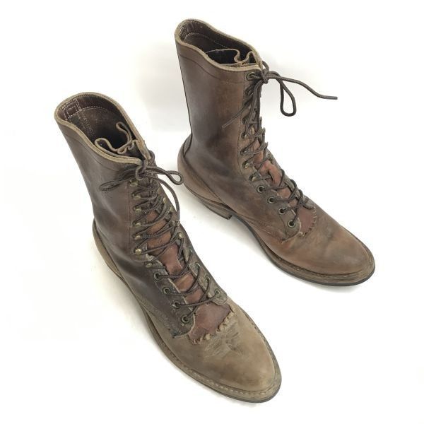 90s?/Vintage☆WHITES BOOTS☆SMOKE JUMPER/ロガーブーツ【8.5B/25.5