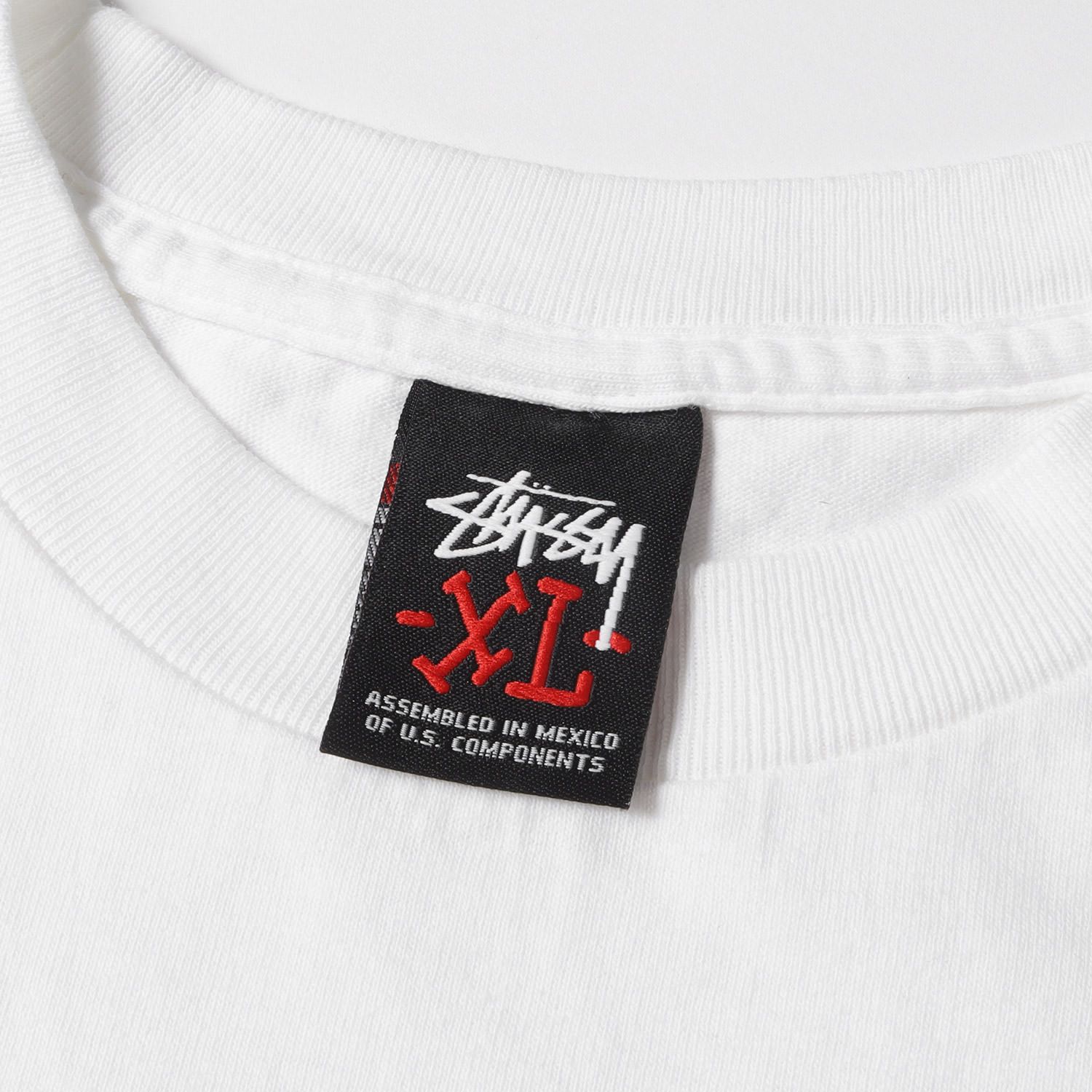 美品 STUSSY ステューシー Tシャツ サイズ:XL ストックロゴ 刺繍 