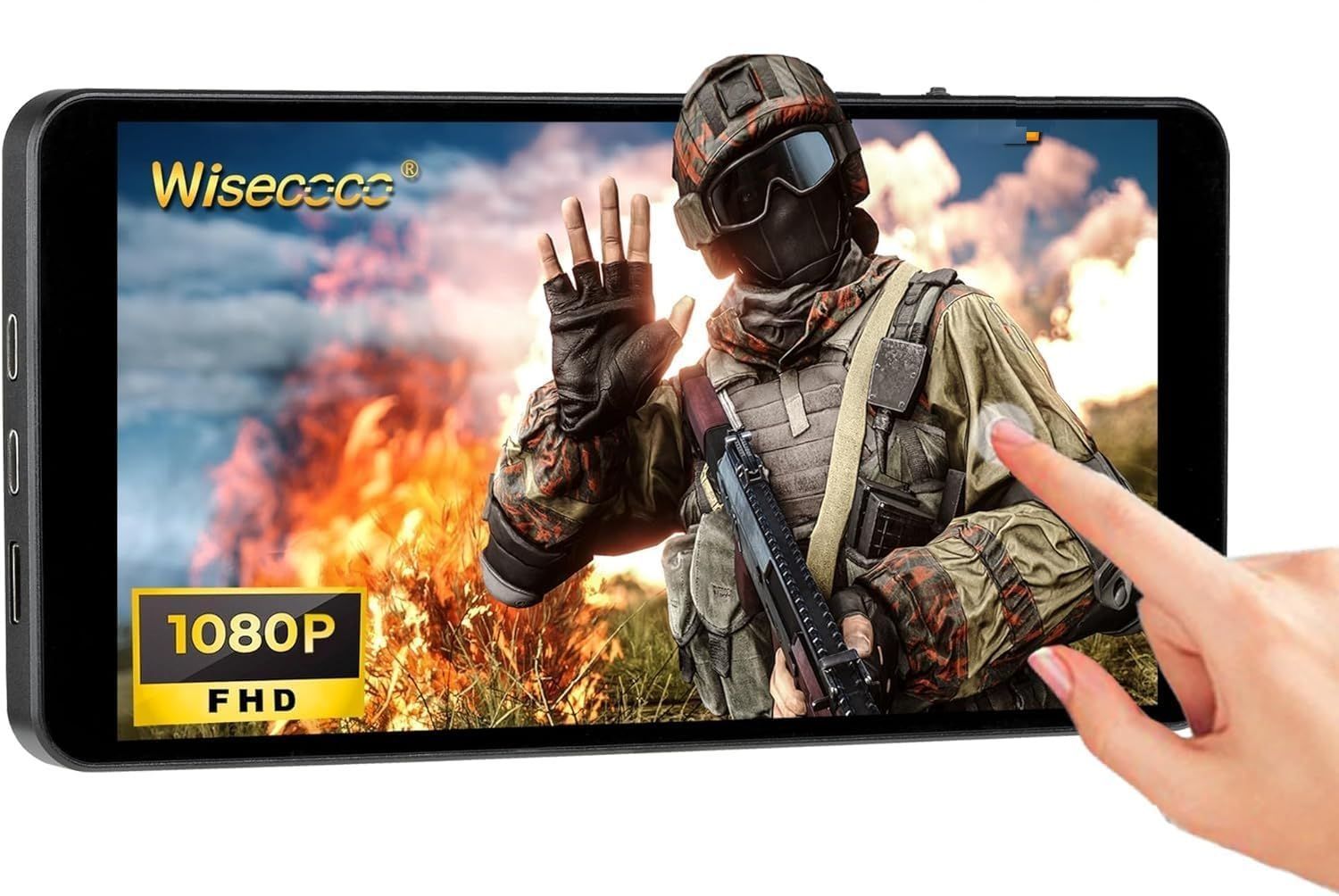 XBOX|スイッチ用 | PS4 1920x1080タッチスクリーンディスプレイ1080Pゲーミングモニター ボックス| FHD IPS 7インチポータブルモニター