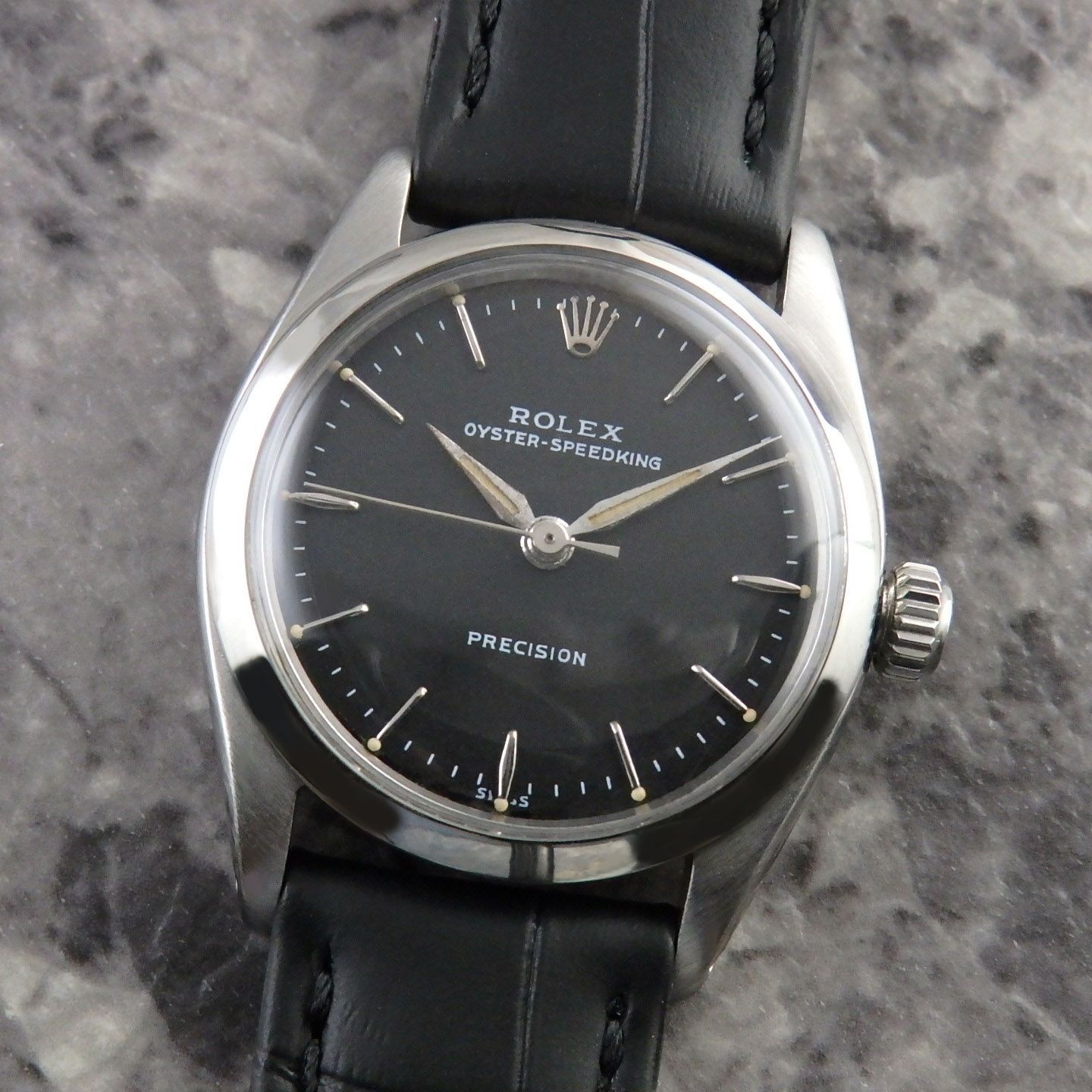 ROLEX オイスター スピードキング ブラック Ref.6420 Cal.1210 手巻き 