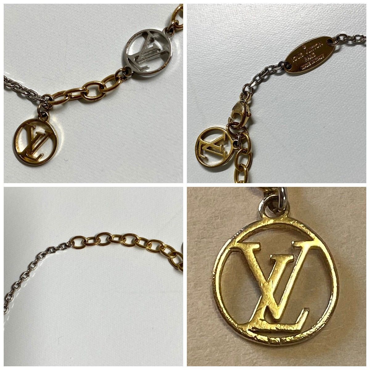 0975 LOUIS VUITTON ルイヴィトン ロゴマニア ブレスレット