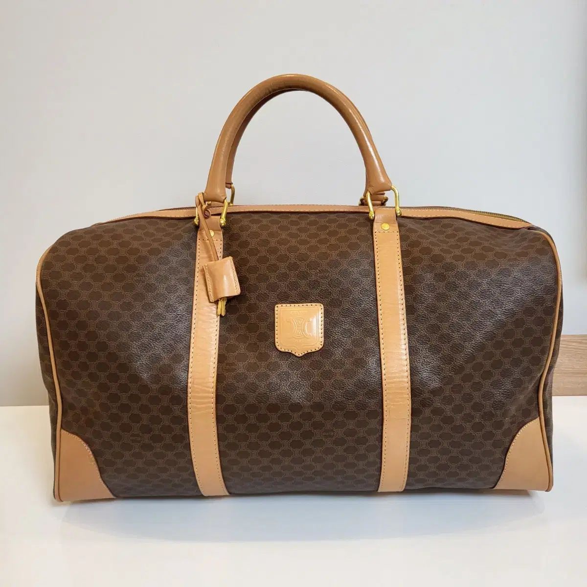 Celine セリーヌ マカダム ボストンバッグ 旅行かばん