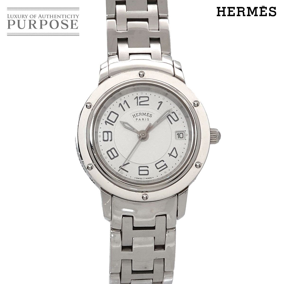 HERMES 腕時計　CP1.210 HERMES エルメス 時計 クリッパー CP1.210 シルバー ステンレス