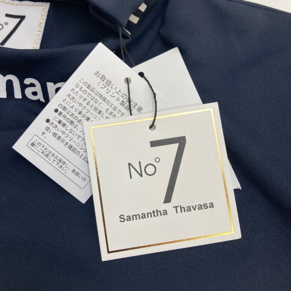 サイズ：40 SAMANTHA THAVASA サマンサタバサ No.7 モックネック 半袖T