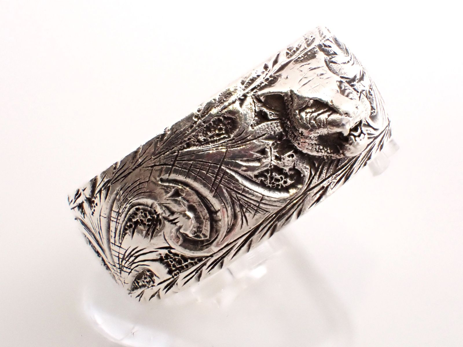 GUCCI(グッチ) タイガーヘッドリング シルバー925 19号 - メルカリ