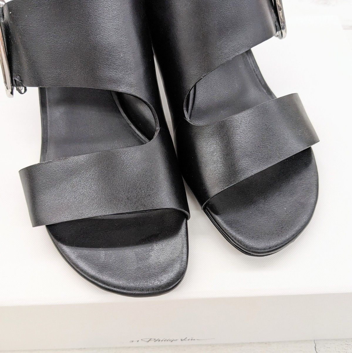 美品 3.1 Phillip Lim フィリップリム ALIX 70MM SANDAL レザー