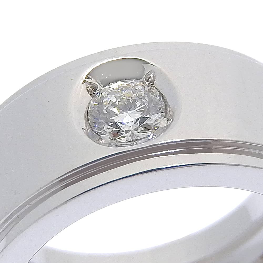 CARTIER カルティエ フォーチュン 1Pダイヤ K18ホワイトゴールド×ダイヤモンド 7.5号 レディース 11.8g リング 指輪 FORTGASGNV_COM_BR