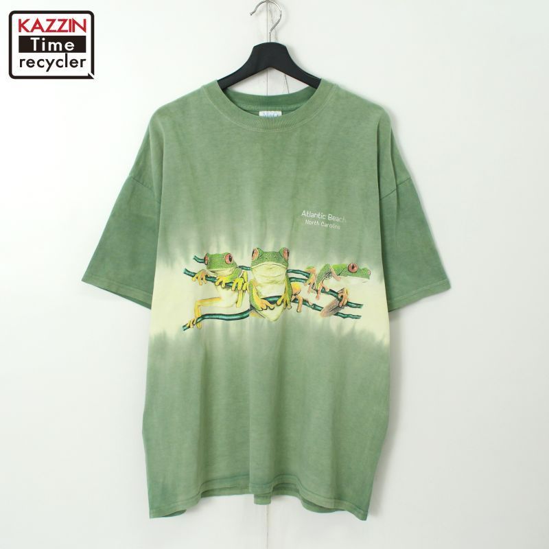 00s アカメアマガエル プリント 半袖Ｔシャツ メンズ 表記XLサイズ
