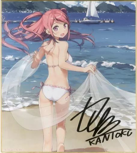 雑貨 カントクイラスト 描き下ろし複製サイン色紙 pure カントクアートワークス 特典