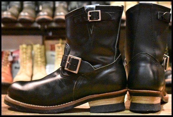 良品】14年製 レッドウイング 2976 エンジニア ショート ブーツ 黒 9.5