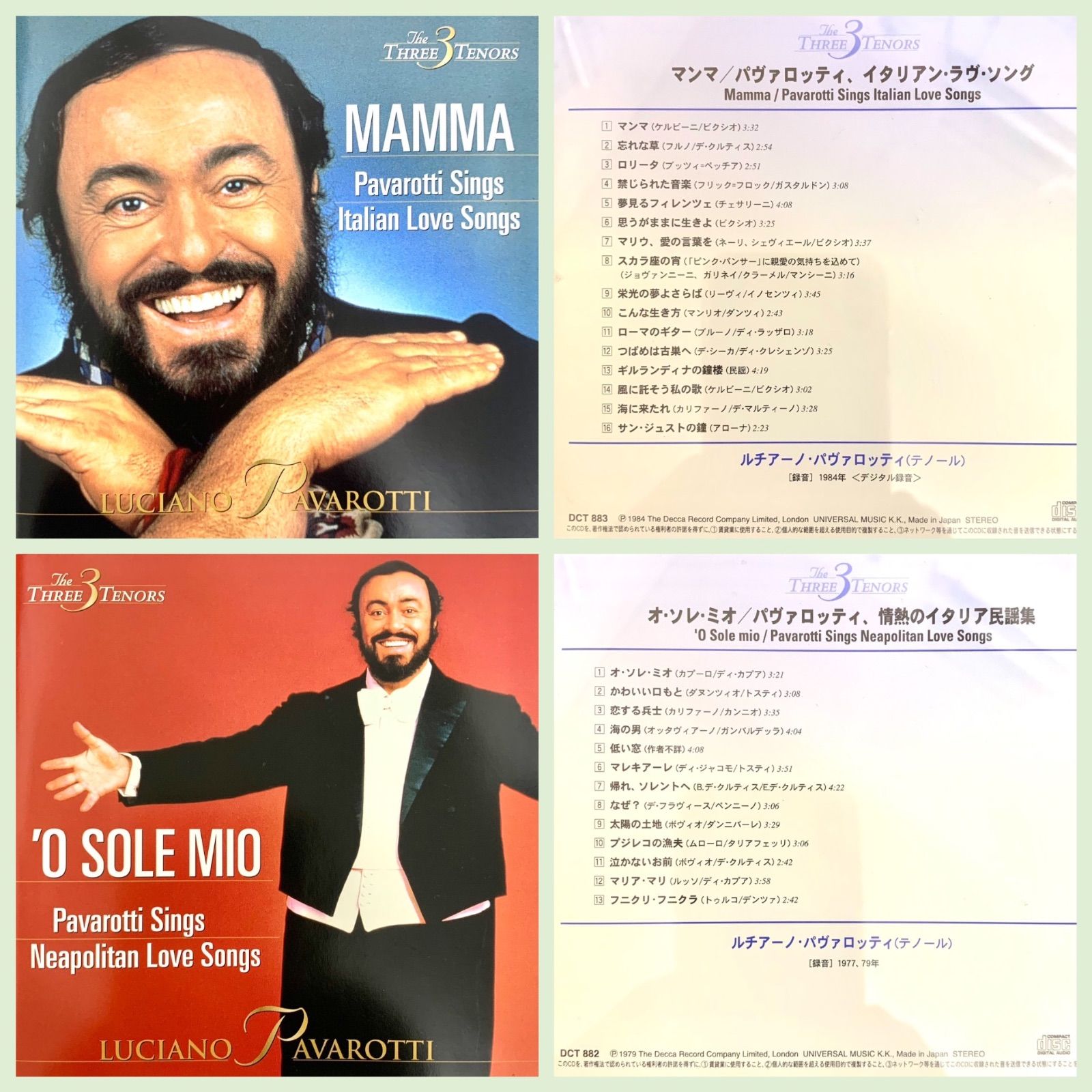The  Three Tenors黄金の歌声3大テノールの世界 未開封】 黄金の歌声 3大テノールの世界 / 4枚セット - メルカリ