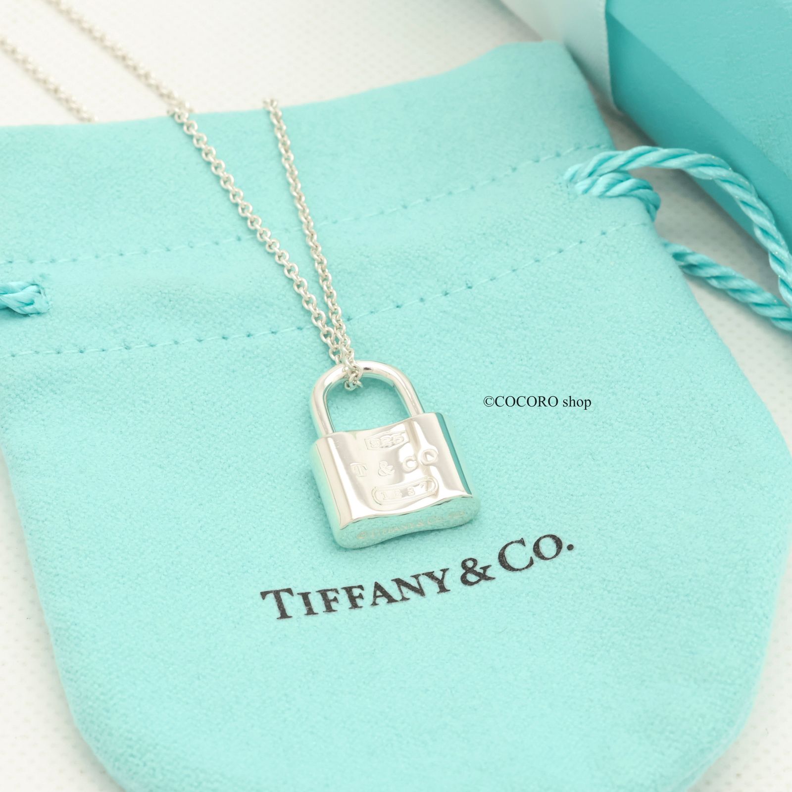 美品】ティファニー TIFFANY&Co. 1837 カデナ ロック チャーム ネックレス AG925 - メルカリ