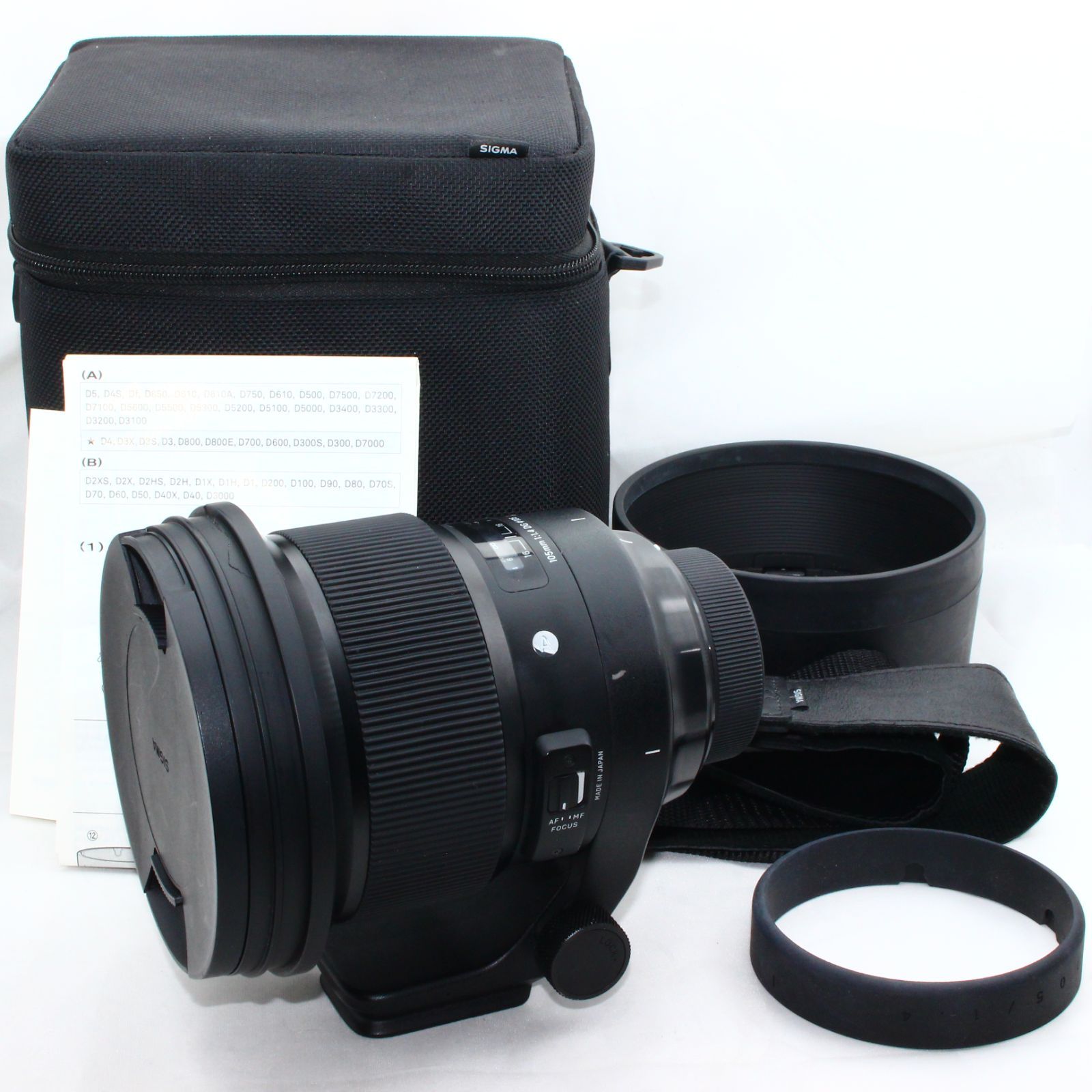 憧れ SIGMA 単焦点中望遠レンズ 105mm F1.4 DG HSM | Art A018 NIKON-F
