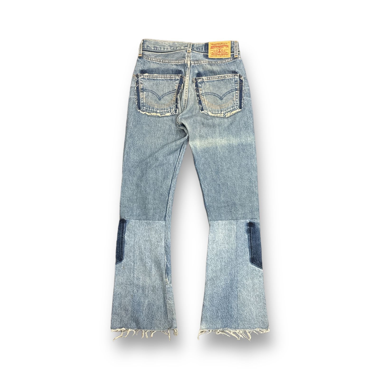定価77000円 READYMADE 24SS 再構築 デニム フレア パンツ ジーンズ 