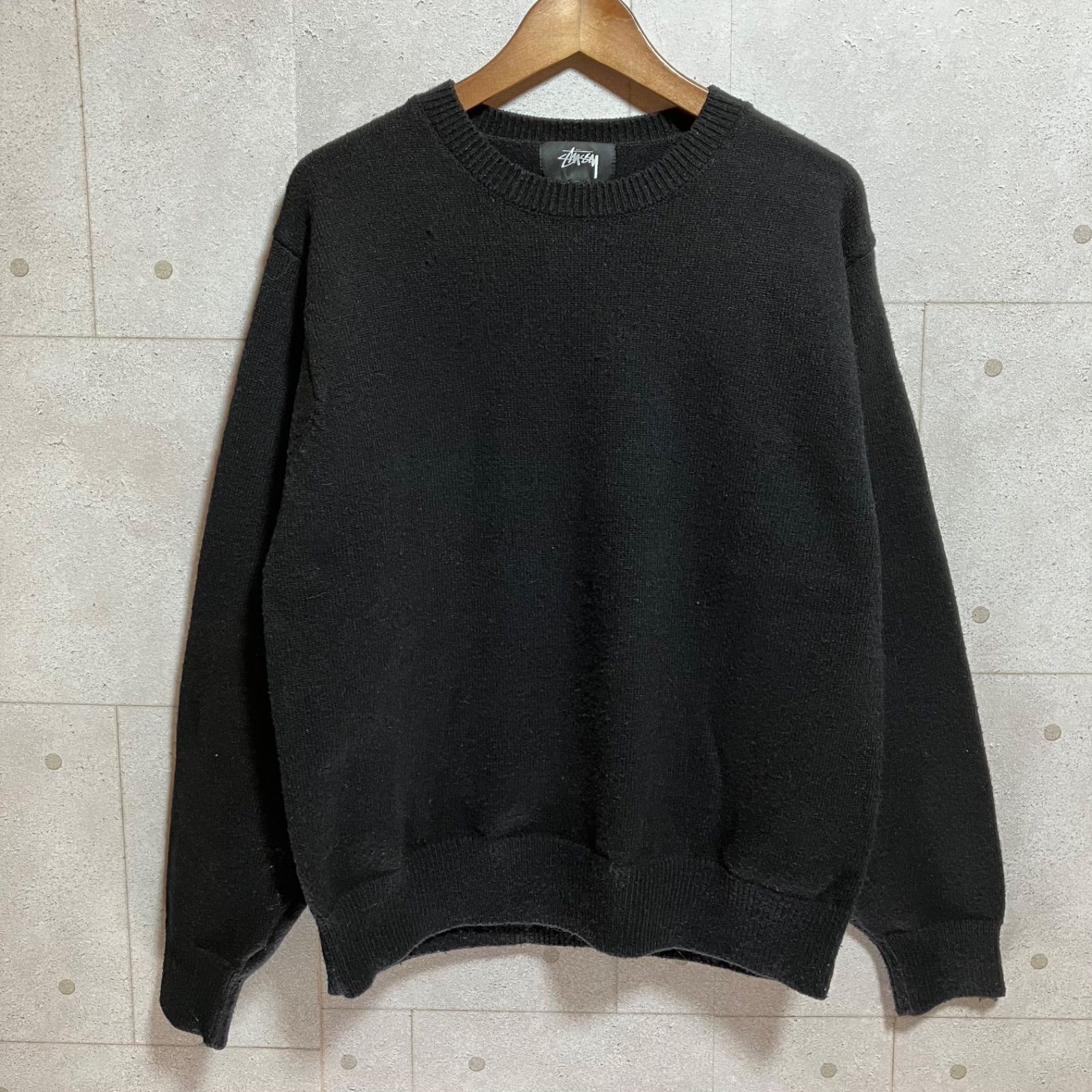 STUSSY ステューシー Gothic Sweater 22AW ゴシック ニット セーター トップス 長袖 L ブラック 黒 メンズ  SG194-14 - メルカリ