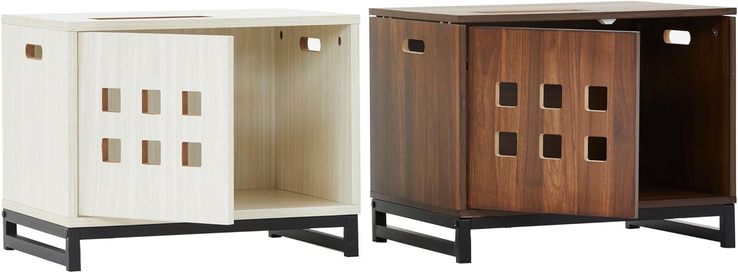 ieneko 猫パンチハウス 猫ハウス 猫箱 キャットハウス ボックス ベッド 小屋 室内 木製 睡眠 ストレス発散 収納 多頭飼い クリームホワイト