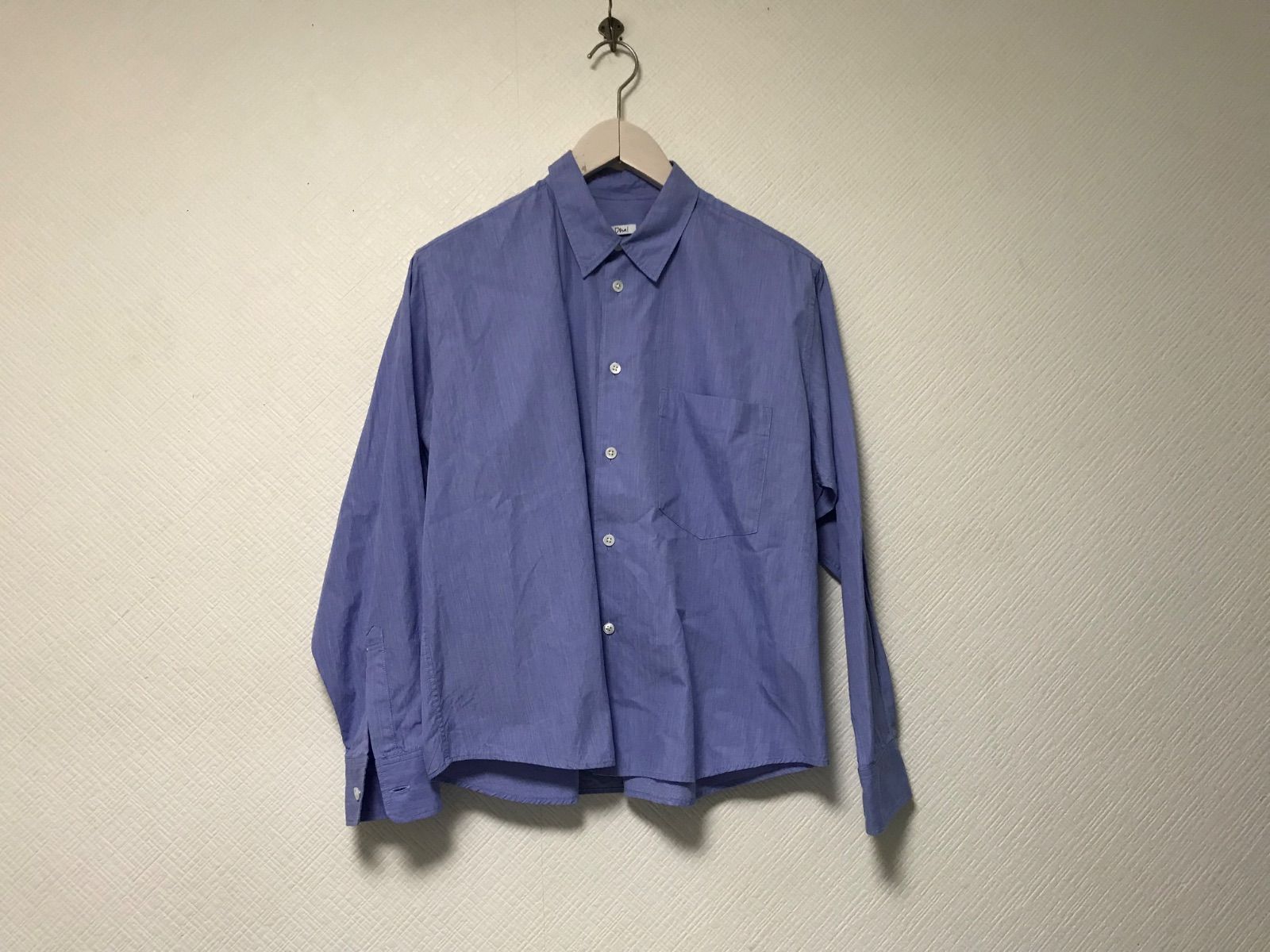 中古】ビームスエフ BEAMS F コットン タグカラー ドレスシャツ ライト