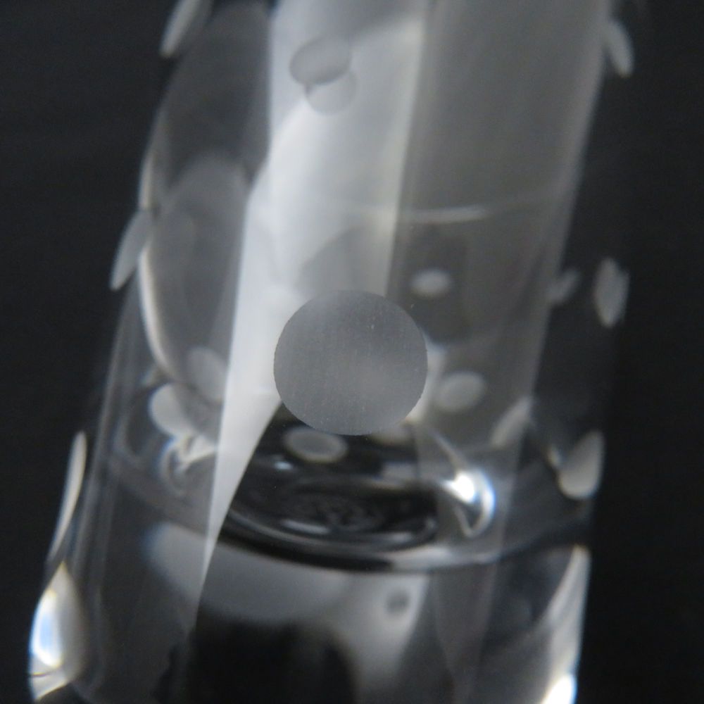 美品 Baccarat バカラ クラウン ショットグラス クリスタル ドット  