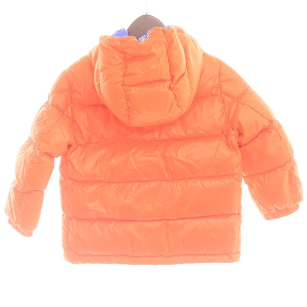 モンクレール ダウンジャケット アウター ワッペン キッズ 4 104cm相当 オレンジ