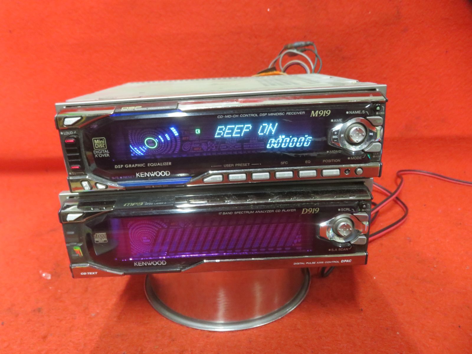 ＊CS972＊KENWOOD　ケンウッド　D919 M919 　CD MD　プレーヤー　デッキ　カーオディオ